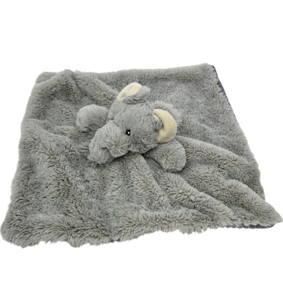 Maxx Marketing Elephant Gray Lovey Security Baby Blanket Comfort Stuffed Animal - Picture 3 of 8
